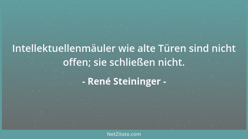 René Steininger - Die genauesten Biografen: Steinmetze....
