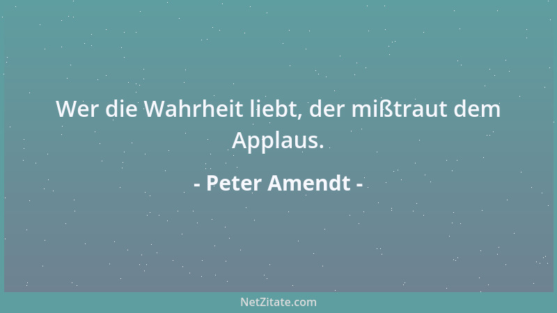 Peter Amendt - Wer das Kleine nicht liebt, hat nur eine kleine Liebe....