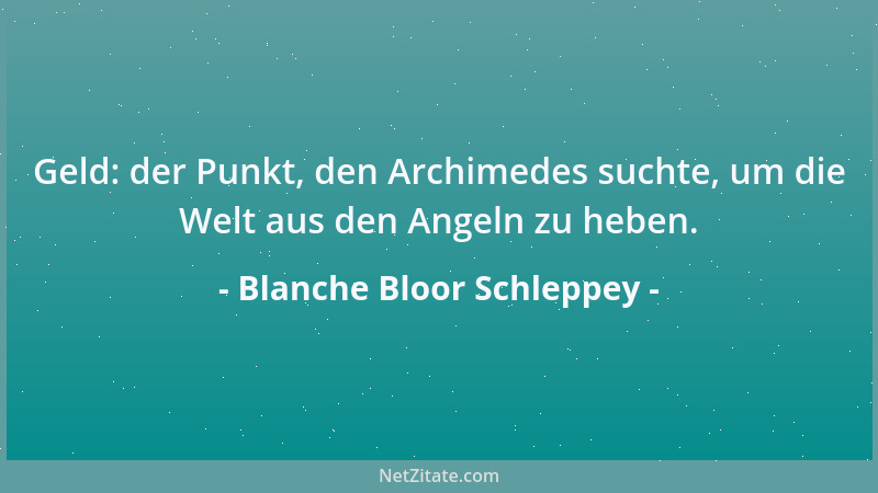 Blanche Bloor Schleppey - Der Unterschied zwischen Psychiater und Patient: der eine hat die Schlüssel....