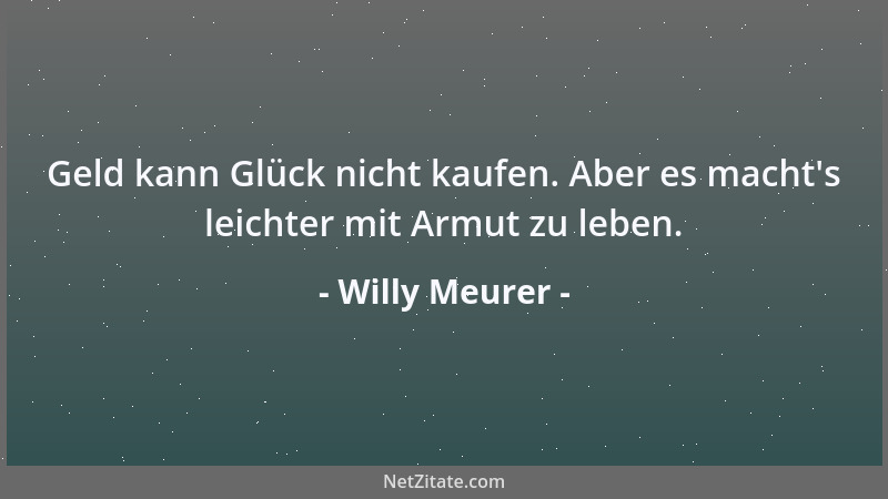 Willy Meurer - In unserer schnelllebigen Zeit ist es nicht verwunderlich, wenn man abends eine völlig andere Meinung hat al...
