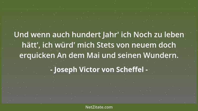 Joseph Victor von Scheffel - Tüchtigkeit und hervorragender Wandel beleidigt die Welt oft noch tiefer als Frevel und Sünde....