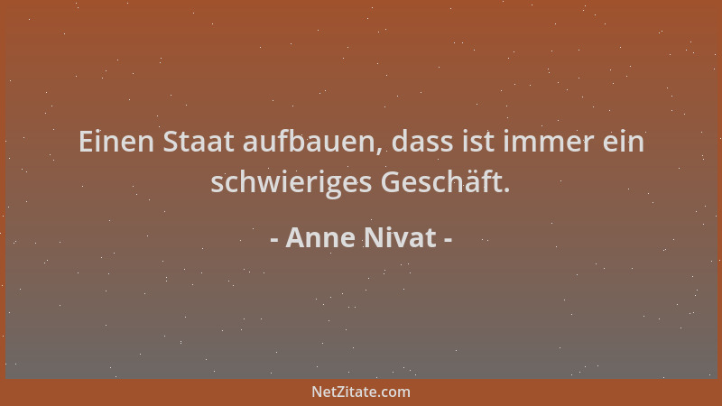 Anne Nivat - Einen Staat aufbauen, dass ist immer ein schwieriges Geschäft....