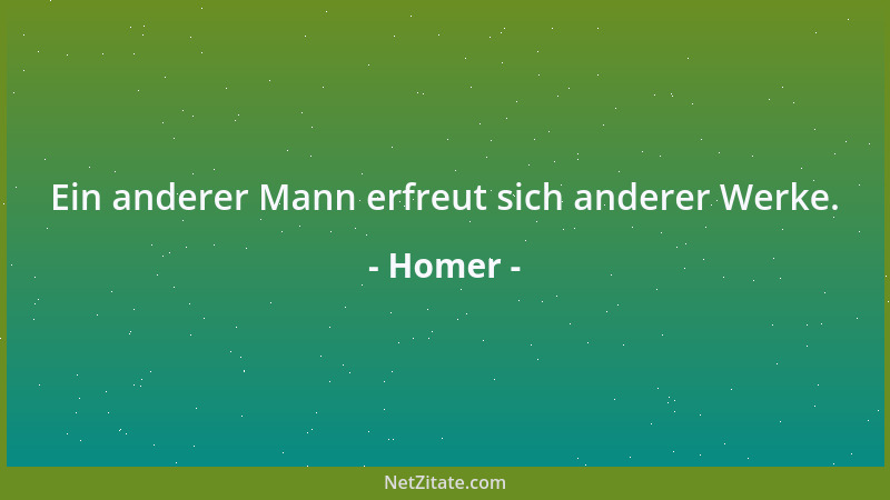 Homer - Ein anderer Mann erfreut sich anderer Werke....