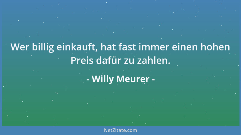 Willy Meurer - Erfahrung ist etwas Gutes! Sie ermöglicht dir, Fehler zu entdecken, die du schon mal gemacht hast!...
