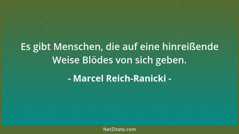 Marcel Reich-Ranicki - Mich interessiert die Literatur, nicht das Buch....