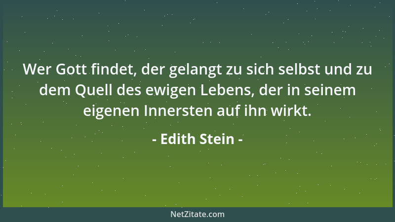 Edith Stein - Das ist einer der Vorteile wenn man nie ins Kino geht: Es gibt so viele Überraschungen....