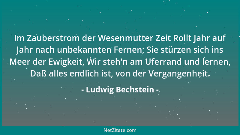 Ludwig Bechstein - Wer blau ist, wird nur selten rot....