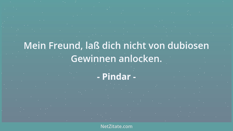 Pindar - Das Gesetz ist der König über alles....
