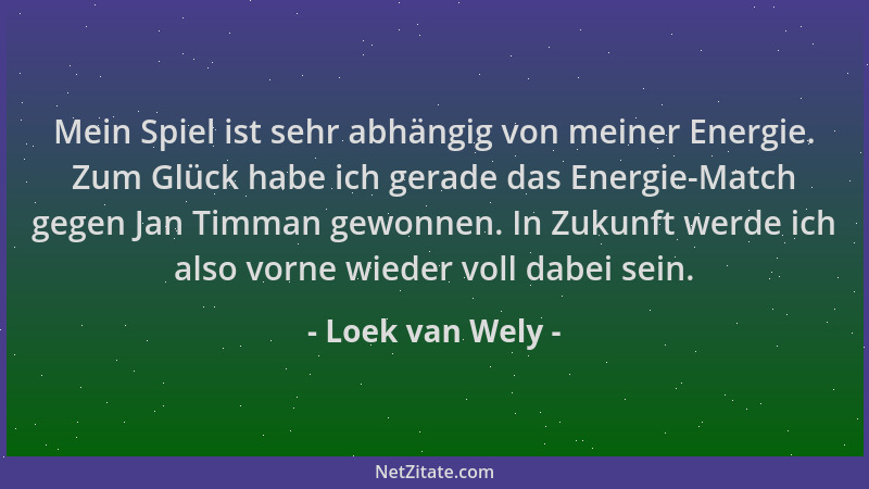 Loek van Wely - Mein Spiel ist sehr abhängig von meiner Energie. Zum Glück habe ich gerade das Energie-Match gegen Jan Timm...