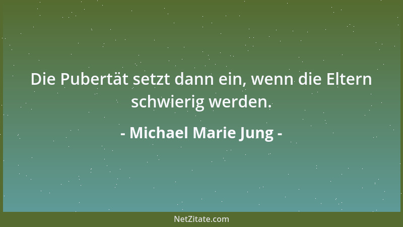 Michael Marie Jung - Fragen provozieren, manche bleiben reine Provokation....