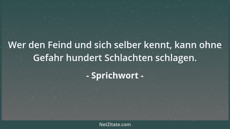 Sprichwort - Wasser in der Ferne kann kein Feuer in der Nähe löschen....