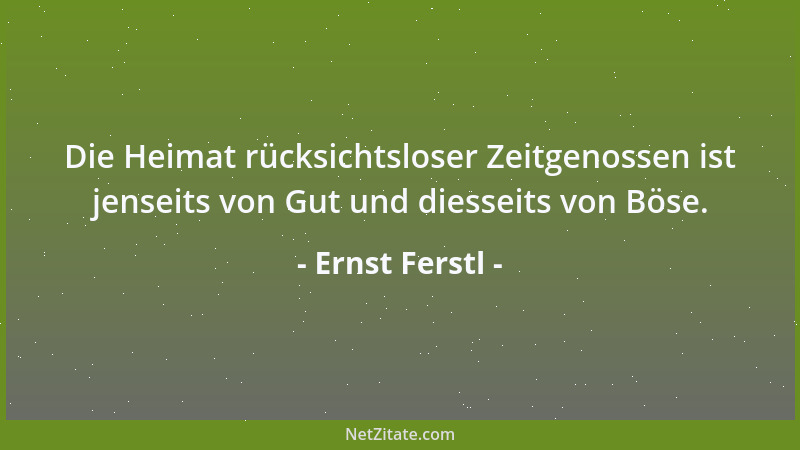 Ernst Ferstl - Am Anfang war das Wort. Aber auch schon damals hat niemand zugehört....