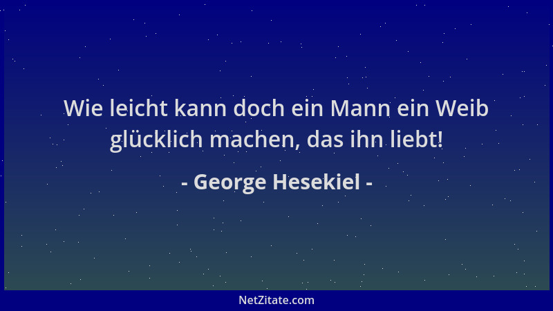 George Hesekiel - Wie leicht kann doch ein Mann ein Weib glücklich machen, das ihn liebt!...
