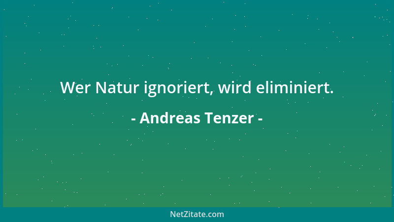 Andreas Tenzer - Gierig ist, wer nicht genießen kann....