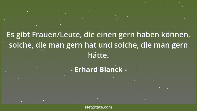 Erhard Blanck - Fußball ist mehr als nur Sport. Es ist immerhin die Philosophie des kleinen Mannes....