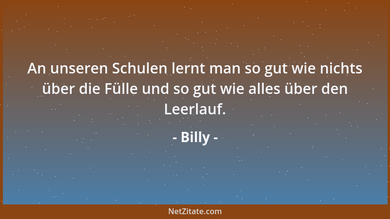 Billy - Wenn Seelen unter sich sind, reden sie über den Körper....