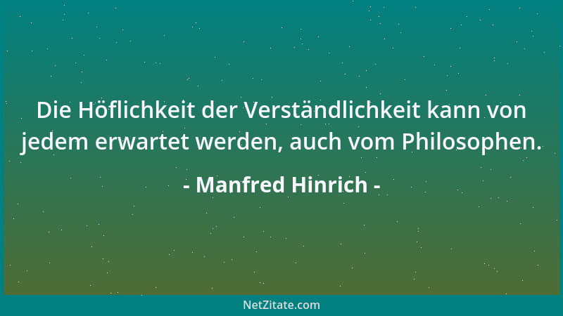 Manfred Hinrich - Der Besitz mancher Geschlechtsorgane ist ungerecht verteilt....
