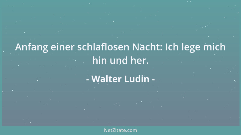 Walter Ludin - Kein Problem ist so unbedeutend, daß es nicht unlösbar gemacht werden könnte....