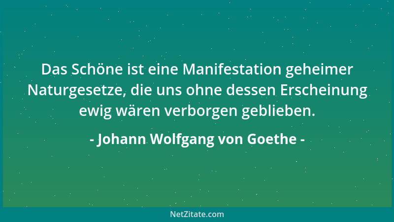Johann Wolfgang von Goethe - Den Gipfel im Auge wandeln wir gerne auf der Ebene....