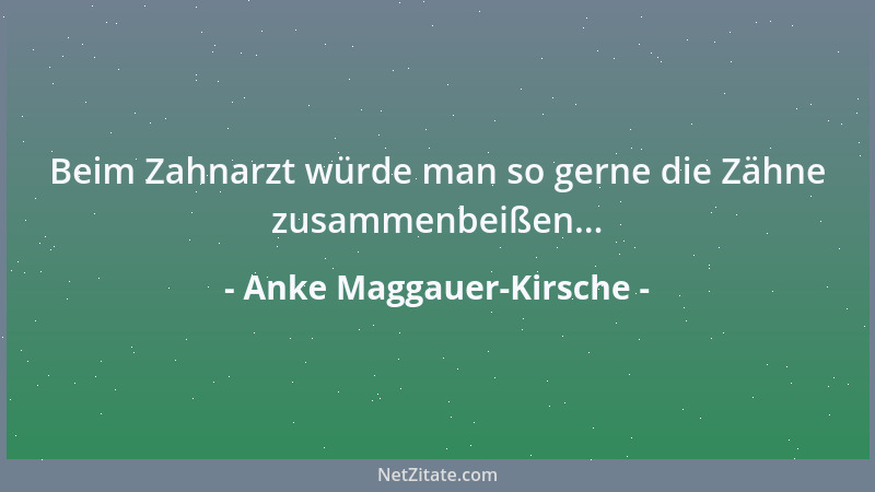 Anke Maggauer-Kirsche - älter werden nur die andern...