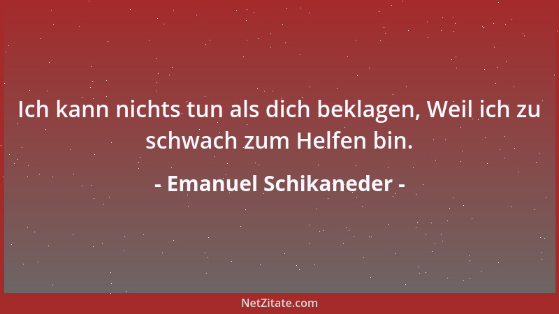 Emanuel Schikaneder - In diesen heil 'gen Hallen kennt man die Rache nicht....