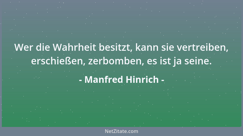 Manfred Hinrich - Kommt Zeit, kommt Müll, doch Müll kommt schneller....