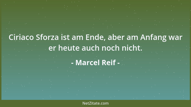 Marcel Reif - Ciriaco Sforza ist am Ende, aber am Anfang war er heute auch noch nicht....
