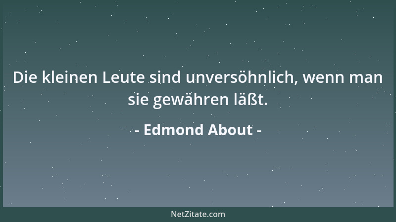 Edmond About - Der Gerechte vergißt sich siebenmal täglich....