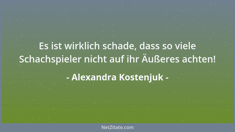 Alexandra Kostenjuk - Es ist schade, dass viele Schachsportler vergessen, wie wichtig Auftreten und angemessene Kleidung si...