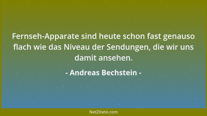 Andreas Bechstein - Wir haben schon so viele Werte verloren. Das einzige, was wir jetzt noch entwerten können, sind Pfandfl...