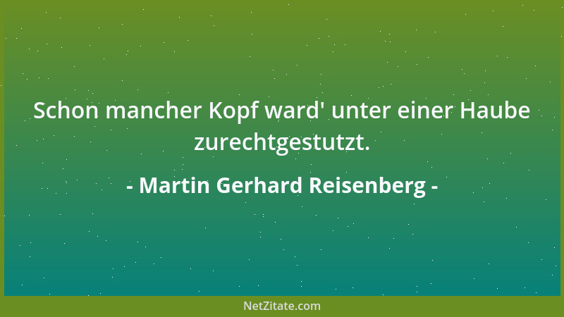 Martin Gerhard Reisenberg - Die Nacht gehört dem liebsten aller Menschen, der Morgen dem verkaterten Partner....