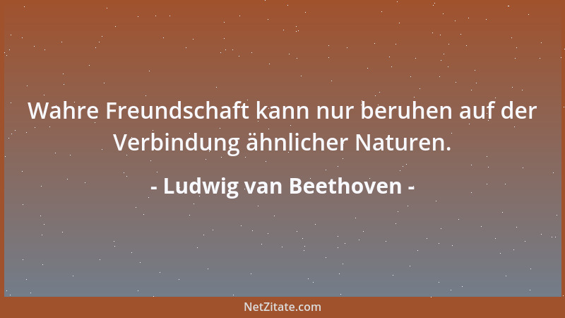 Ludwig van Beethoven - Kraft ist die Moral der Menschen, die sich vor anderen auszeichnen....