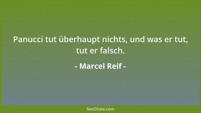 Marcel Reif - Panucci tut überhaupt nichts, und was er tut, tut er falsch....