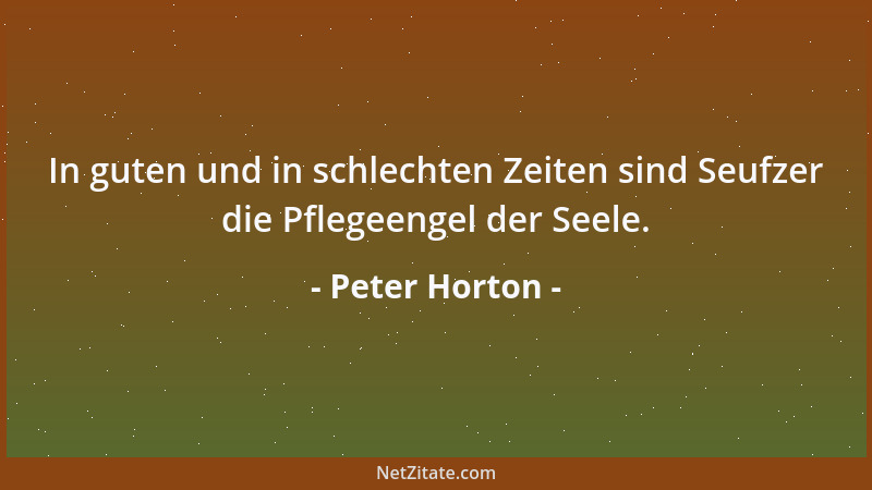 Peter Horton - Ein guter Arzt vergißt nicht, dass an der Eiterpustel noch wer dranhängt....