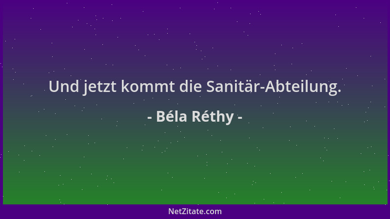 Béla Réthy - Und jetzt kommt die Sanitär-Abteilung....