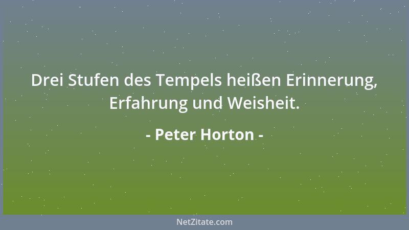 Peter Horton - Gewissenhafte Zweifler sind Nacht für Nacht mit der brennenden Kerze unterwegs, um zu prüfen, ob es dunkel i...