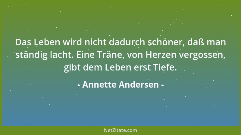 Annette Andersen - Was sich sinnvoll ergänzt, zieht sich an....