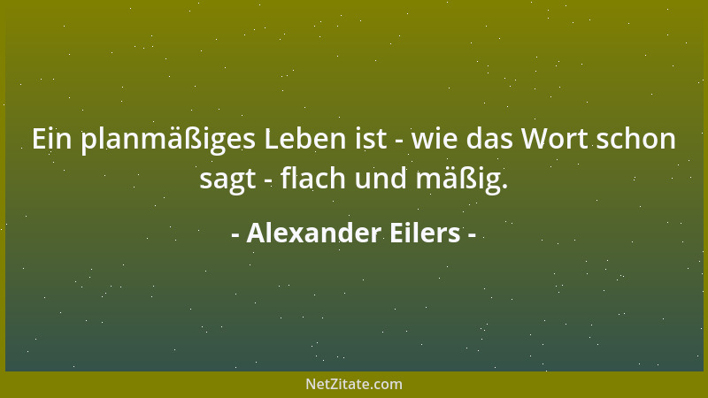 Alexander Eilers - Über die Trennung entscheidet erst das Wiedersehen....