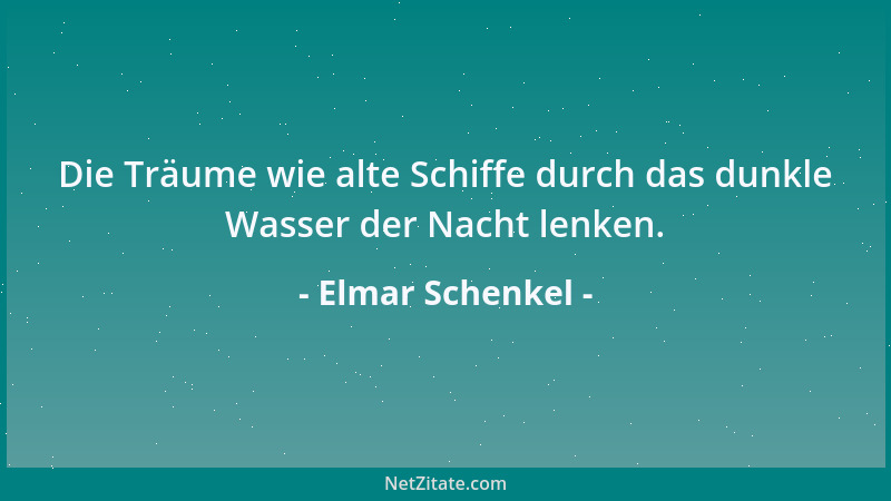 Elmar Schenkel - Da die Welt so groß geworden ist, müssen wir vieles klein halten, um ihr noch standzuhalten....