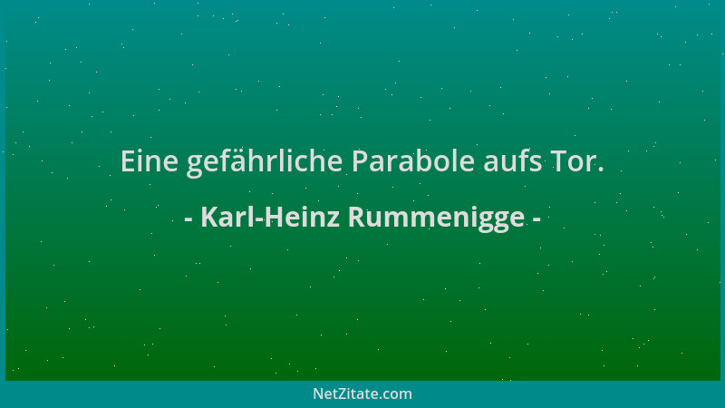 Karl-Heinz Rummenigge - Eine gefährliche Parabole aufs Tor....