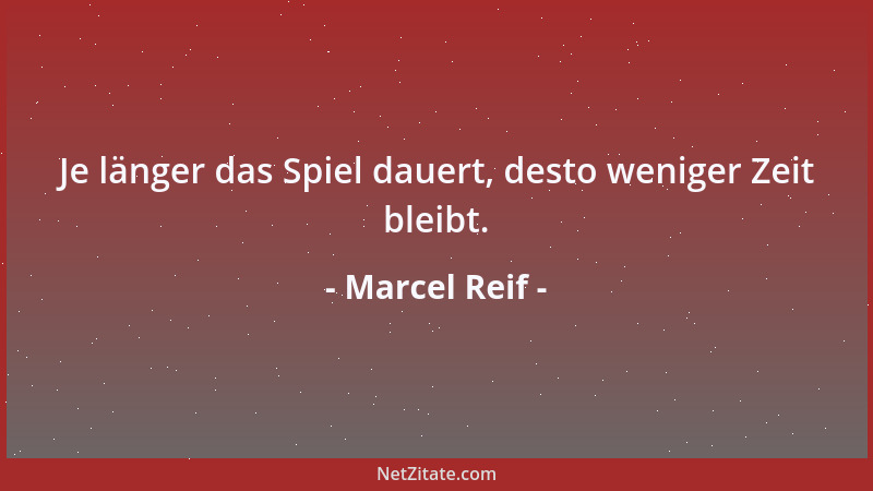 Marcel Reif - Je länger das Spiel dauert, desto weniger Zeit bleibt....