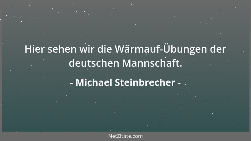 Michael Steinbrecher - Ist Stimmung schon auf Sie übergekommen, Herr Rehagel?...