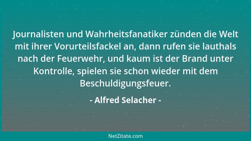 Alfred Selacher - Der Heitere lebt und läßt andere leben....