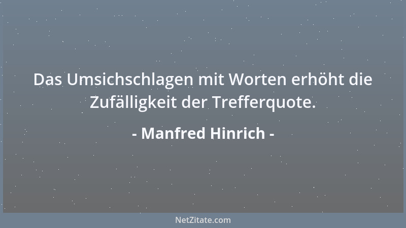 Manfred Hinrich - Weltuntergang! Dass ich das noch erleben durfte!...