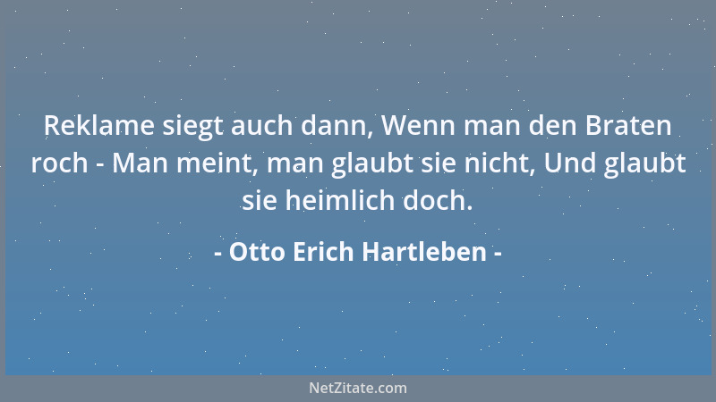 Otto Erich Hartleben - An der Maske die wir uns vorbinden, erkennt man uns....