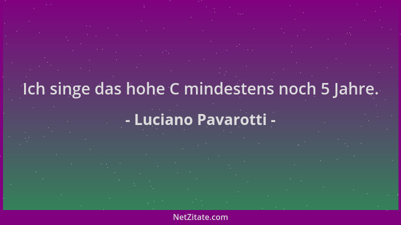 Luciano Pavarotti - Ich singe das hohe C mindestens noch 5 Jahre....
