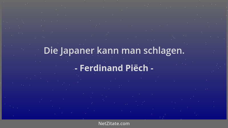 Ferdinand Piëch - Die Japaner kann man schlagen....