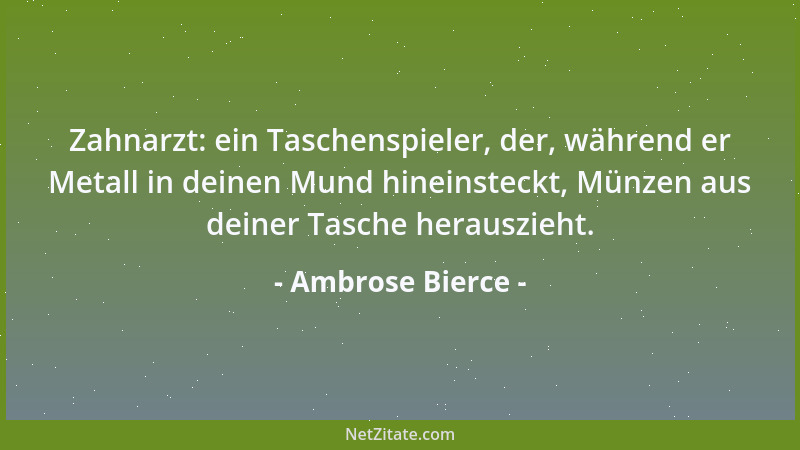 Ambrose Bierce - Eile: die Tüchtigkeit von Stümpern....