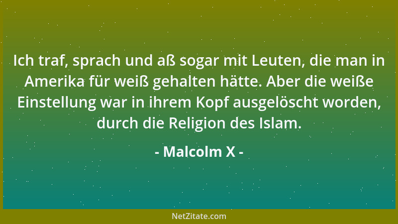 Malcolm X - Wir erklären unser Recht auf dieser Erde ein menschliches Wesen zu sein, als solches respektiert zu werden, und...