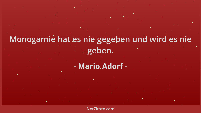 Mario Adorf - Monogamie hat es nie gegeben und wird es nie geben....